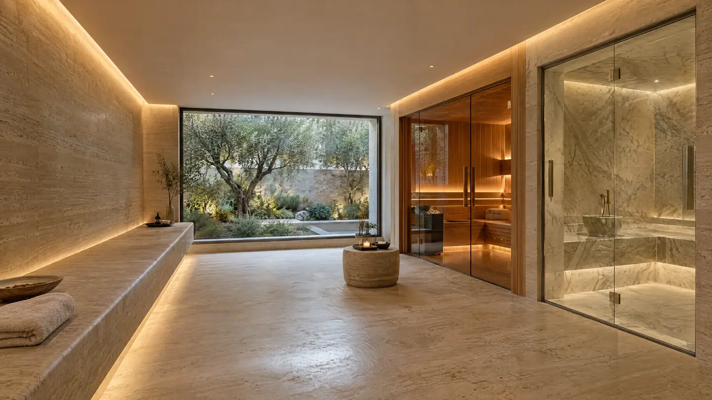 Casa Concha spa: Sauna, hammam and treatment room